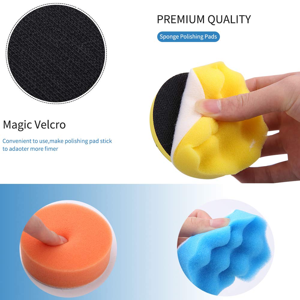 Cuscinetti Lucidatura 150mm Cuscinetti Lucidatura In Feltro Di Lana 150 Mm - 8 Pezzi Per Levigatrice Orbitale, Lucidatura Vernice E Metallo Pasta Lucidante Feltro - Foto 13