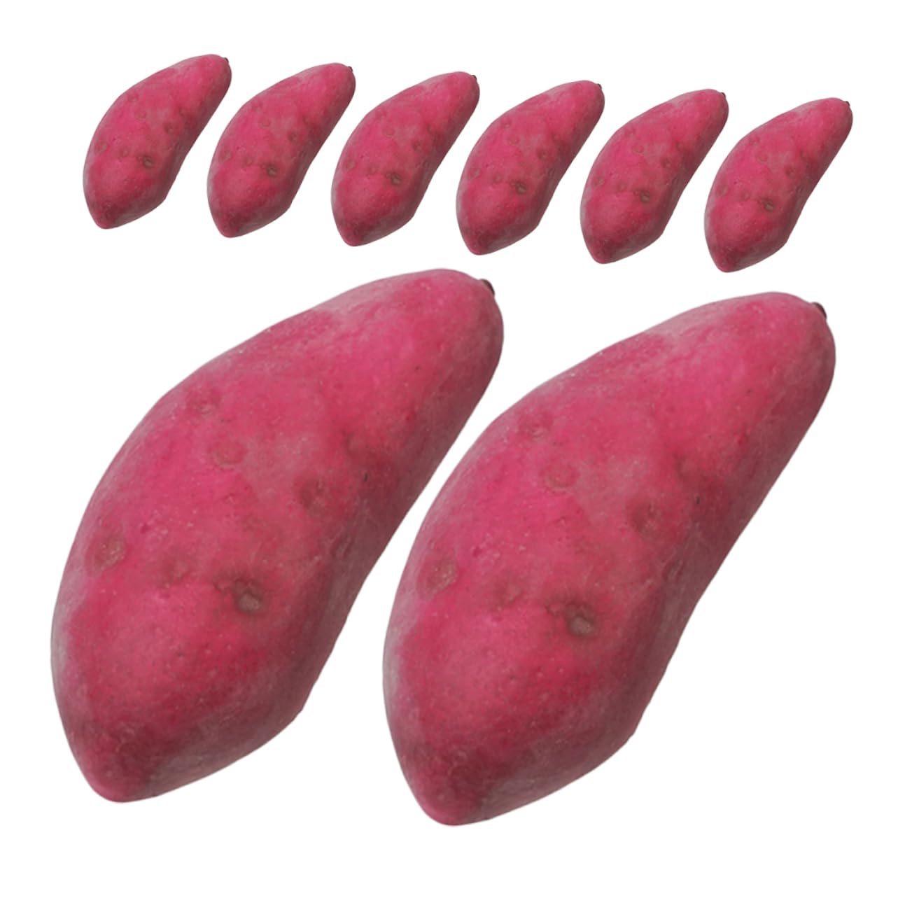 VICASKY 8pcs Artificial Sweet Potato Plant Potatoes Vegetable Decorations for Party Potato Decorations Mini Resin Potato Realistic Sweet Potato Model Artificial Potato Foam Purple