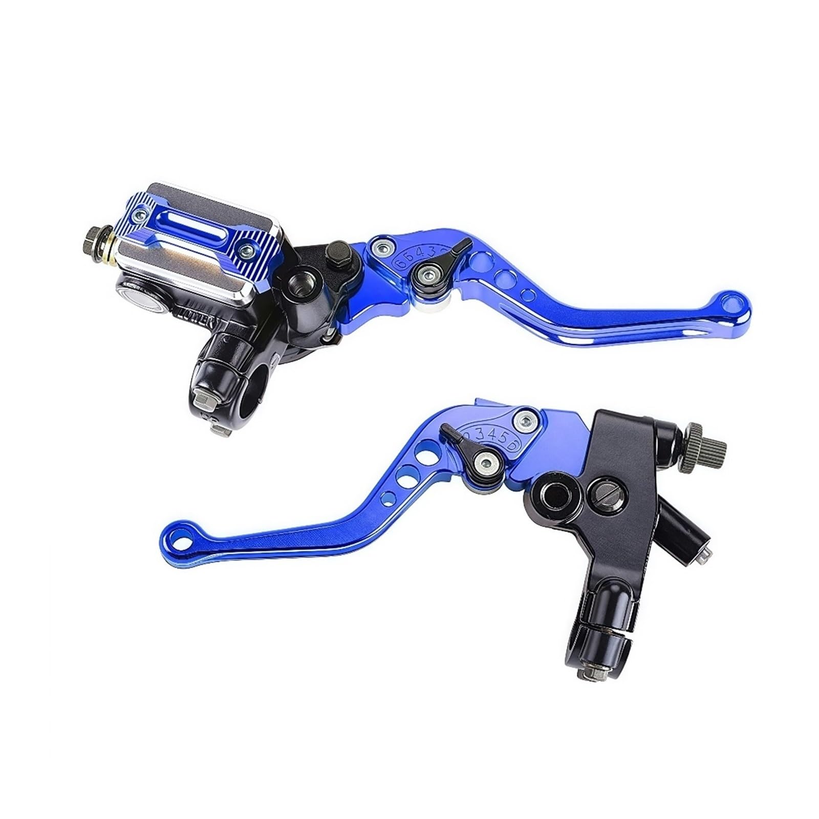 Twixral Motorbike Brake Levers Universal Motorcycle Brake for Master Cylinder 22MM Hydraulic Clutch Lever for Honda for Yamaha(Blue)