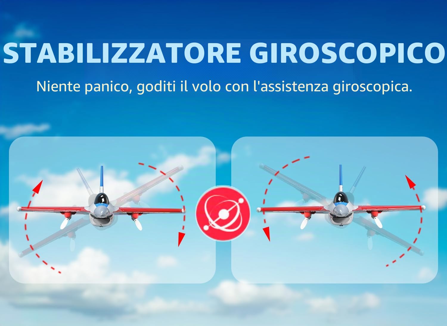 volantexrc Aereo RC F-16 Fighting Falcon Jet 2.4Ghz 2CH con Luci LED Pronto al Volo Allarme Low Battery Ideale per Principianti
