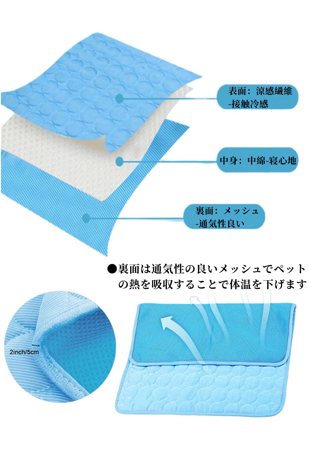 ペットひんやりマット 犬・猫用 熱中症対策(内径40cm、外径62cm) Amazon | WEIMALL クールマット ひんやりマット 犬 猫 ペット用