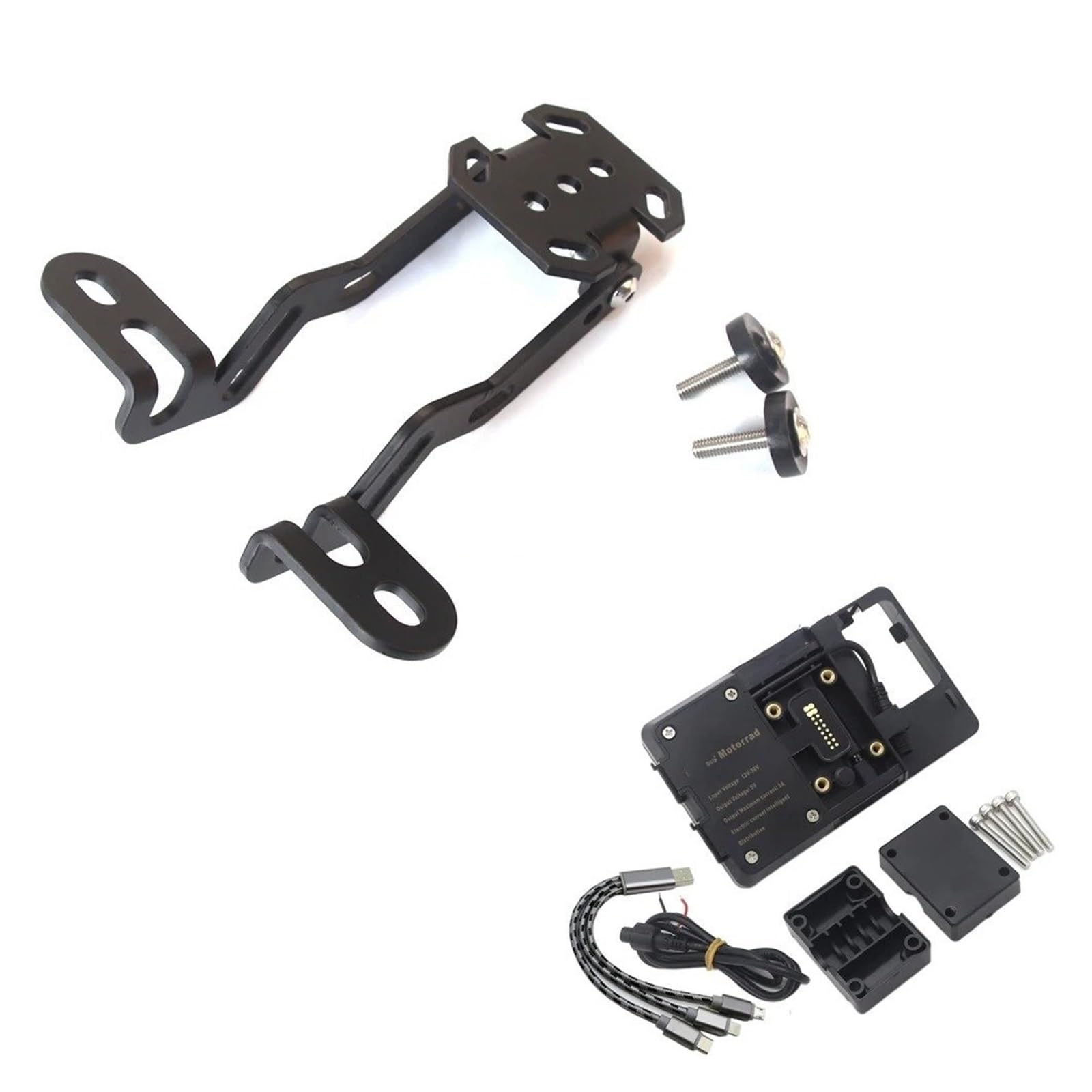 Supporto per Bicicletta Supporto Di Navigazione In Alluminio Per Moto, Supporto GPS Per Telefono Per Scrambler 1200 XE Per Accessori Per Scrambler 1200 XC(2)