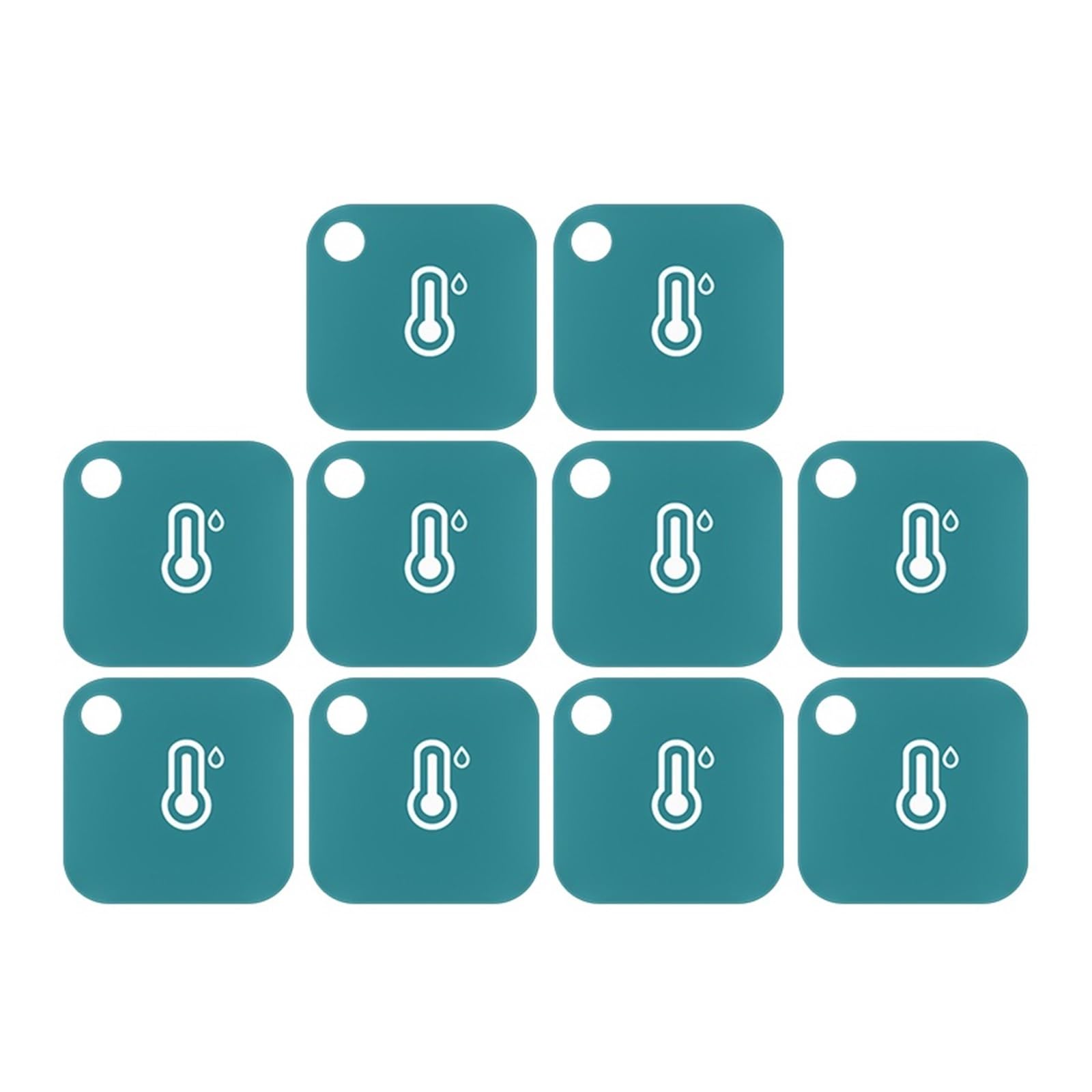 Termohigrómetro WiFi Sensor De Temperatura Monitoreo Bluetooth Termómetro Inalámbrico Higrómetro Monitor Remoto Aplicación De Alerta For Refrigerador(10 pcs)
