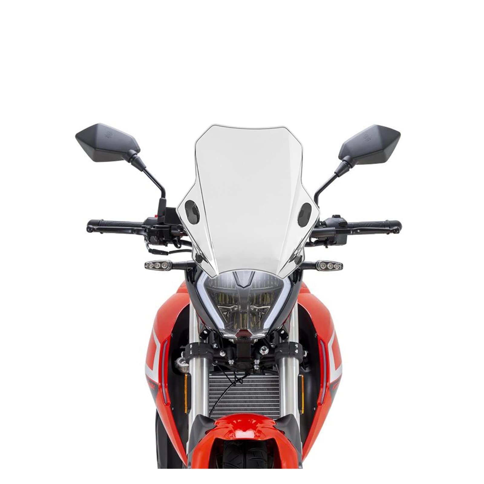 Przednia szyba motocyklowa Pasuje do Keeway RKF 125 RKF125 2018 2019 2020 motocyklowa szyba przednia regulowana szyba przednia szyba przednia(Black)