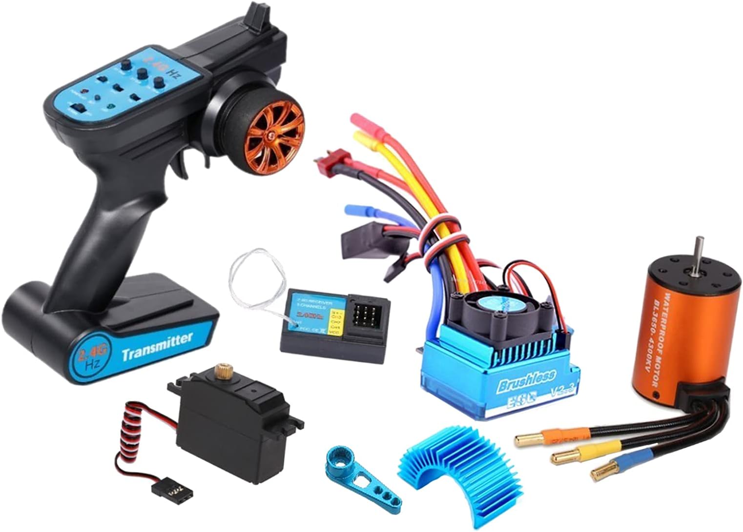 7X 2.4Ghz RC Transmitter Set with Swing Arm Heat Sink for Wltoys 12428 RC | Radio Control & Control Line | Rc Model Vehicle Parts & Accs | Control, Radio & Electronics