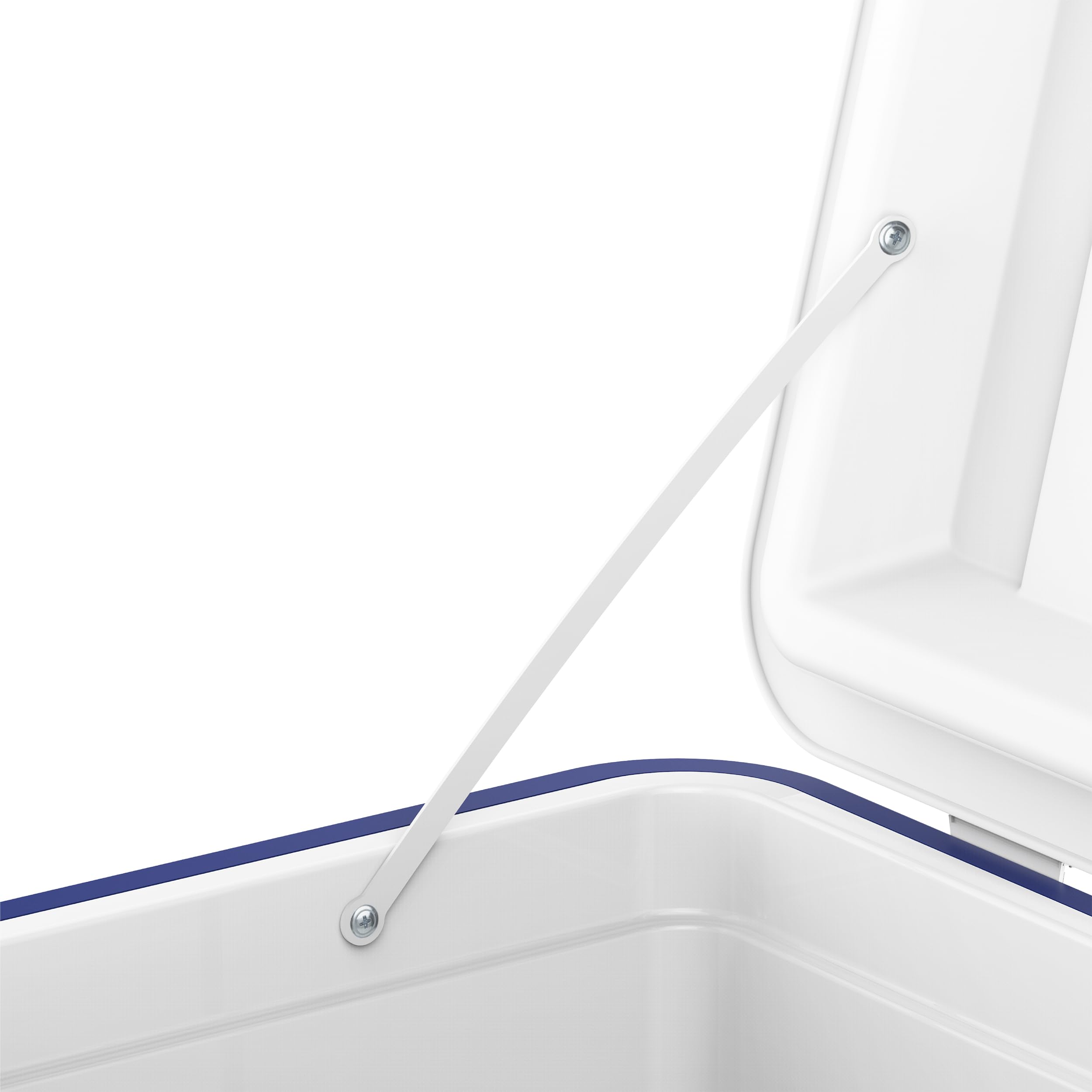 Duramax Deluxe Hochleistungs-Kühlbox 100L mit PU-Isolierung, Kühlbox mit ergonomischen Griffen, Blau