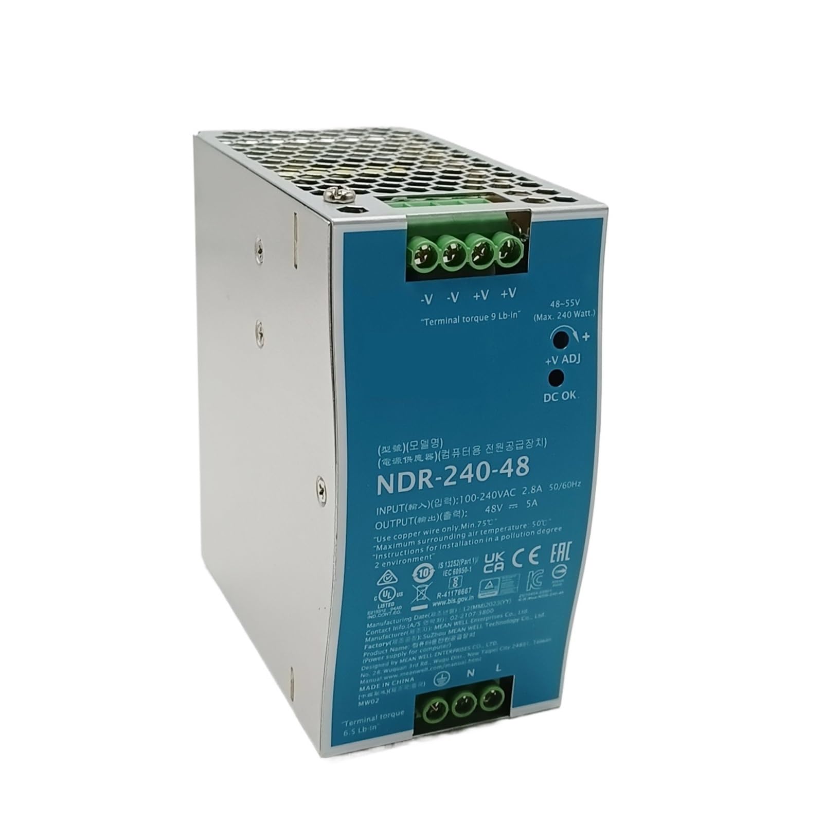BALYDLUL NDR-240-24 NDR-240-48 240W Power Supply 24V 48V(NDR-240-48)