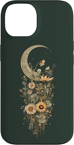 Miniatura 4 de Funda Boho Moon Wildflower Floral on Sage Green Background para iPhone SE (2020)  7  8