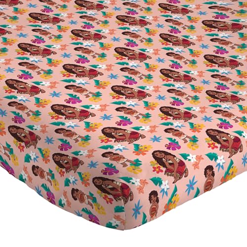 Sábanas infantiles Moana Jay Franco que no se deforman juego de cama rosa 4 piezas 4