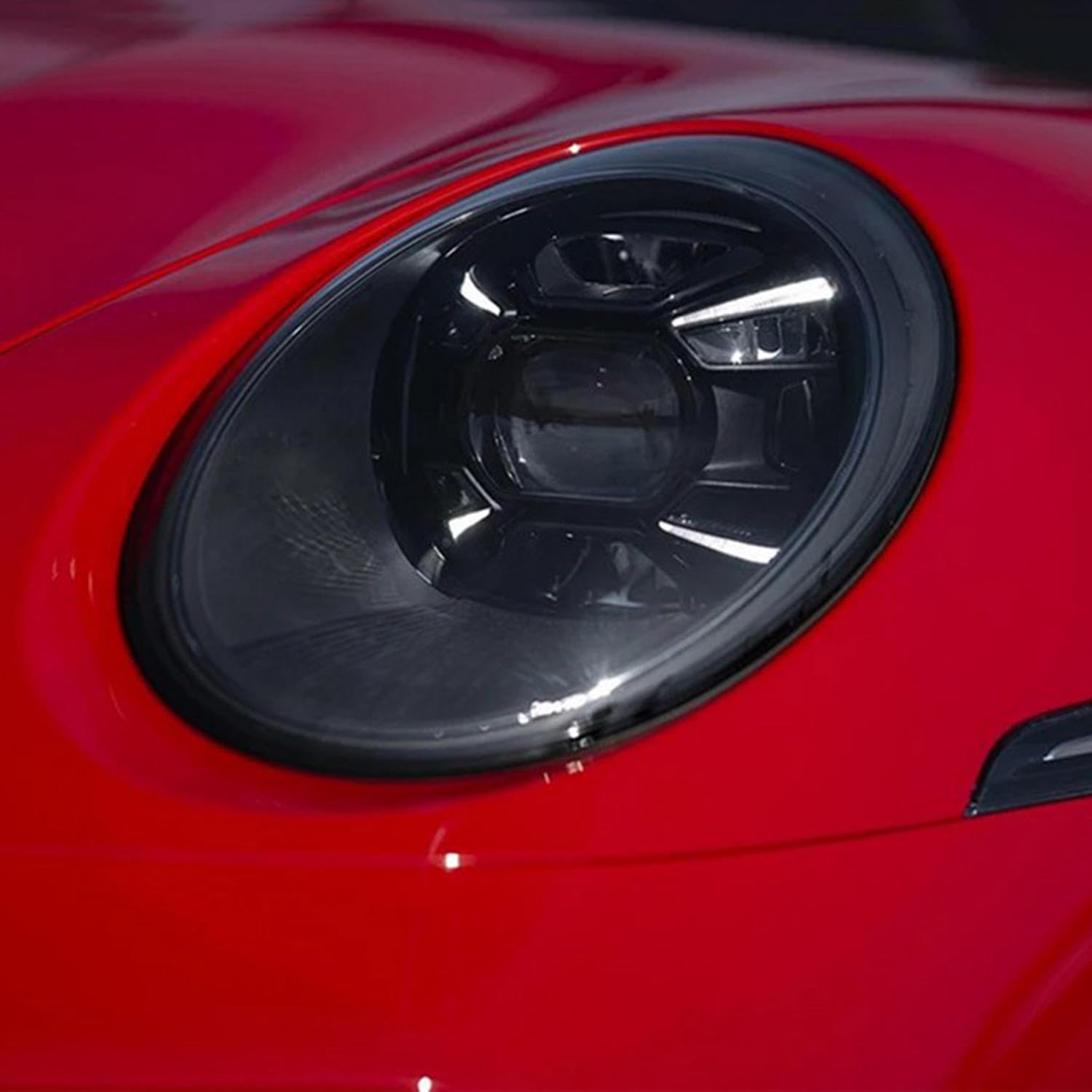 Autocollant phare noir TPU Gerrit anti-rayures pour Porsche 911 992