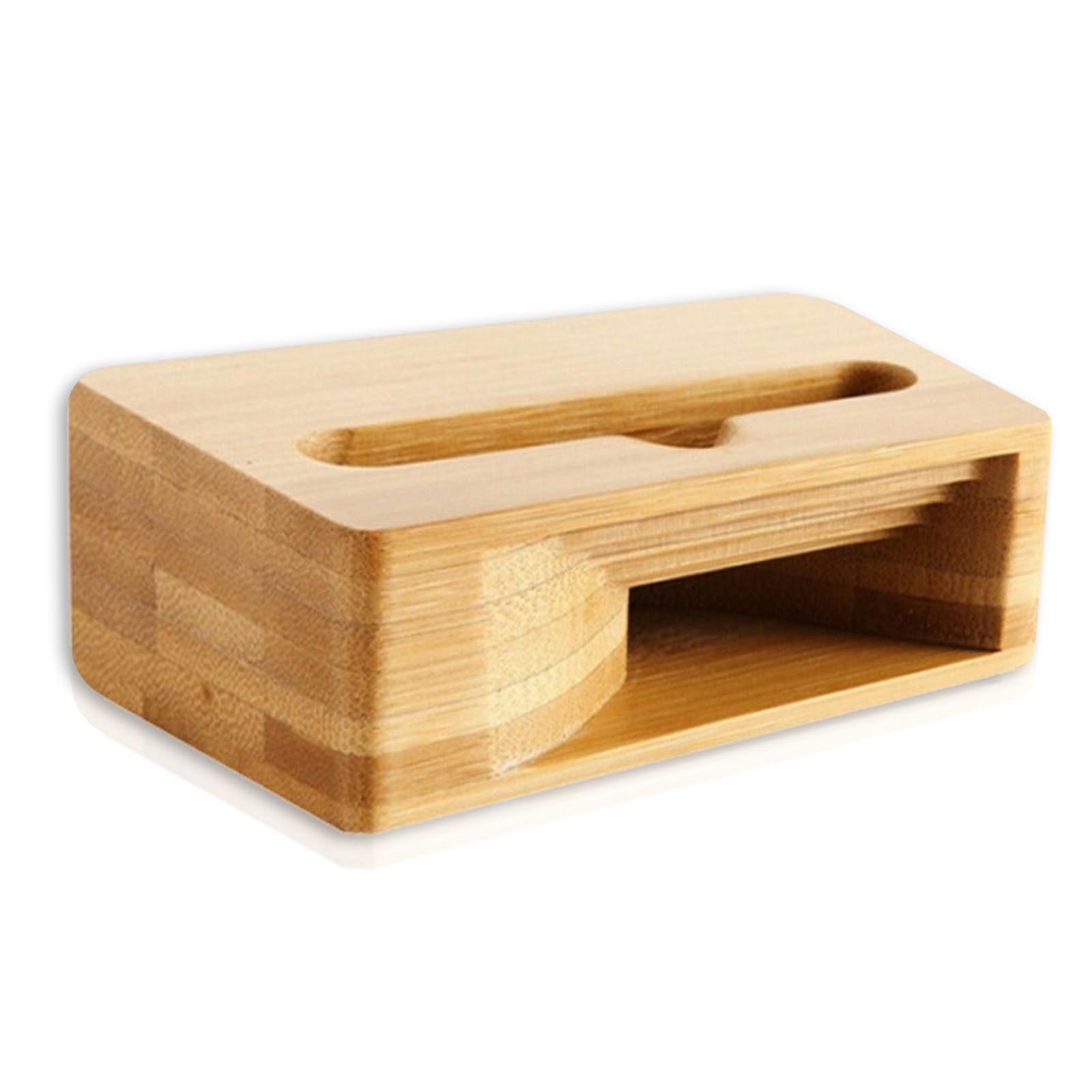 1 Stück Handy-Verstärker Tragbarer Holzlautsprecher Universeller Handyhalter Natürliche Lautsprecherbasis Desktop-Dekoration Standbox Geeignet Für Büro Wohnzimmer Schlafzimmer Arbeitszimmer