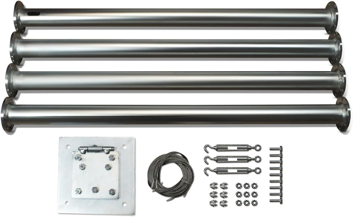 Wind Turbine Tower Accessories and Folding Pole for 15-40 kg Load Capacity (4 Metres Folding Pole up to 40 kg)