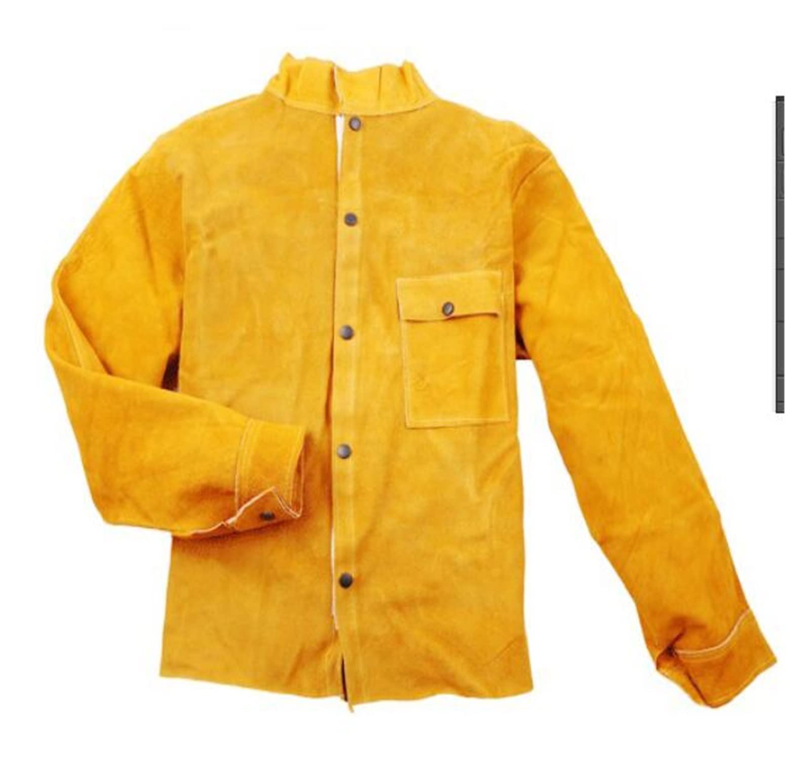 Artículos para soldadura Soldadura de ropa protectora de cuero Retardante de fuego Ropa de soldadura anti-fuego(Jacket,XL)