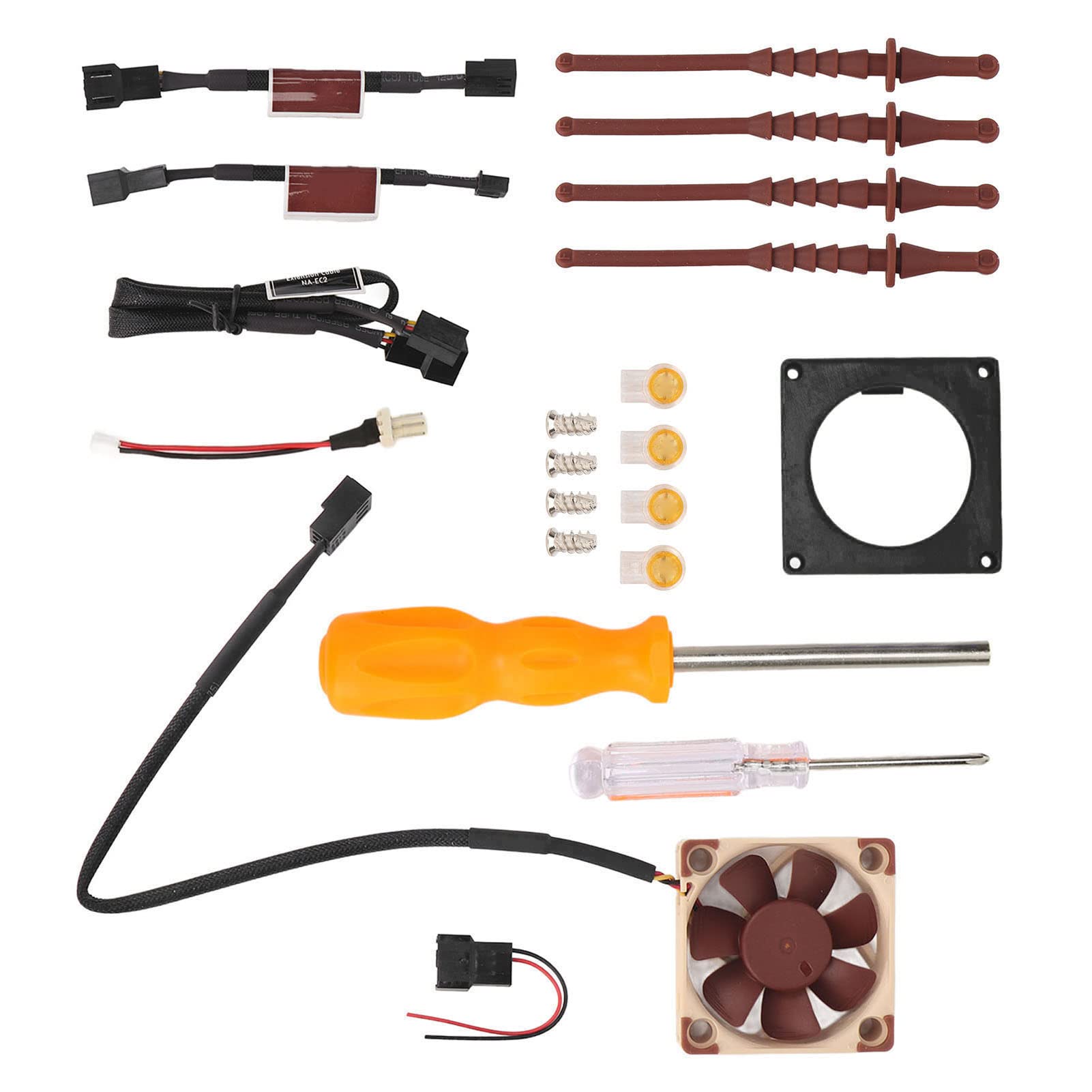 Kit de Montaje de Impresión 3D para Ventilador Solución de Refrigeración Eficiente para, Compatible con Ventilador de 40x40 Mm, Material ABS Duradero, Incluye de 12 V