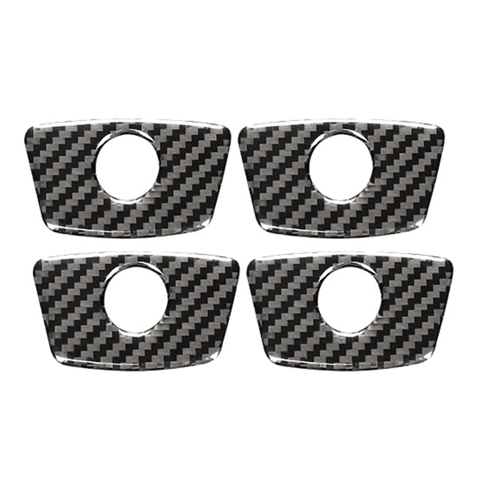 Carbon Fiber Compatible for Explorer 2013-2019 Car Accessories Interior Car Door Locks Decoration Cover Trim Sticker Decal Frame(TYPE5)