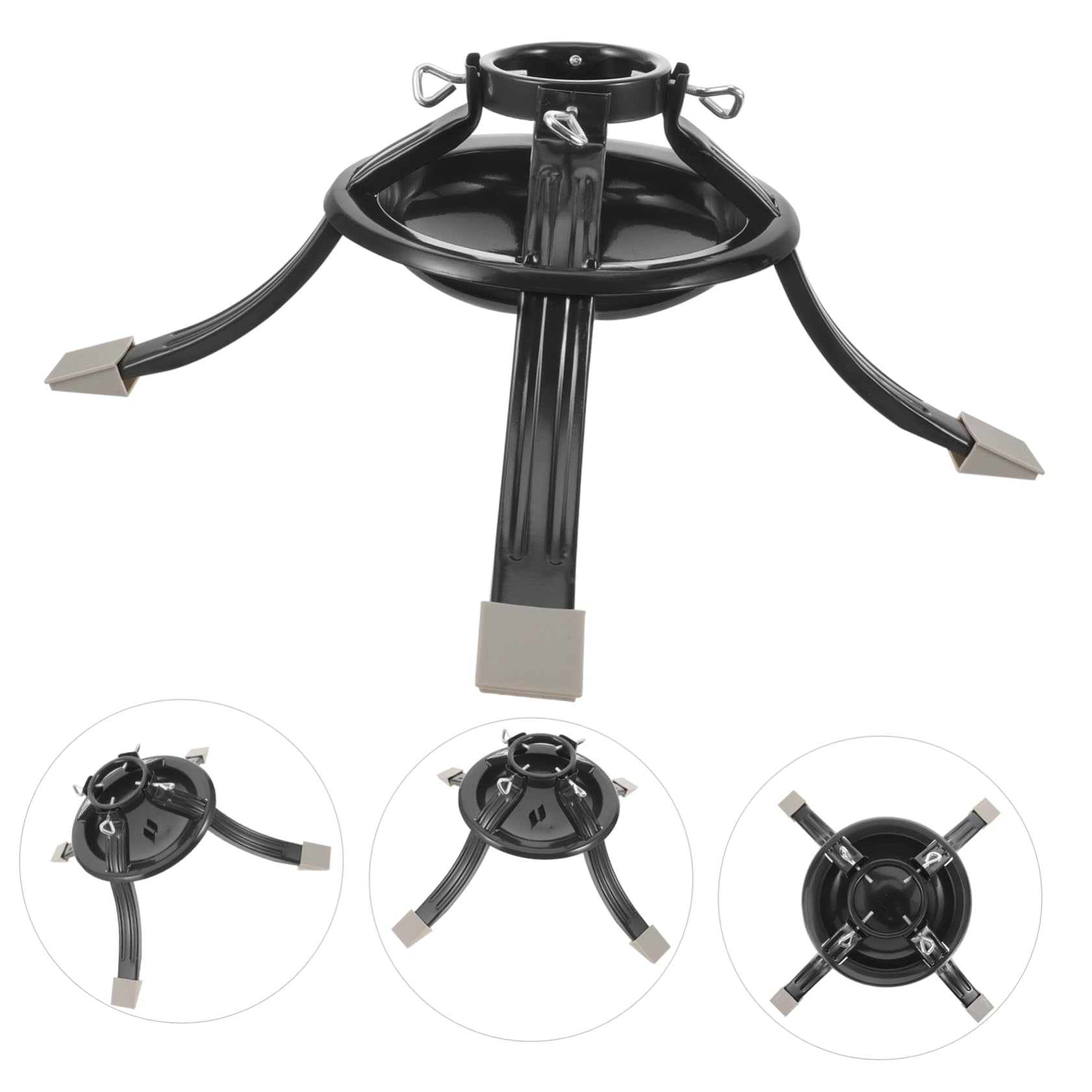 Ciieeo Base del Árbol De Navidad Soporte Redondo De Metal para Árbol De Navidad para Decoración De Hogar