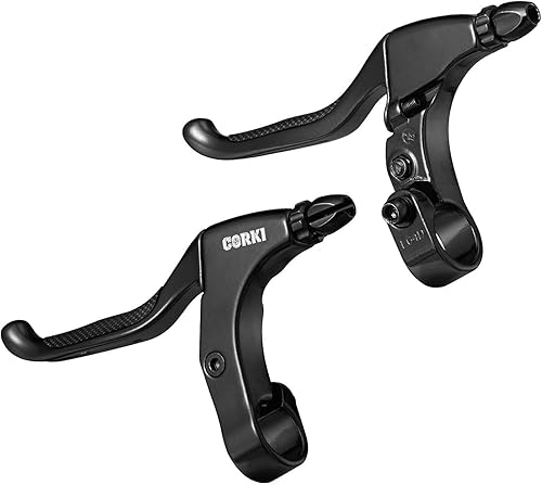 Corki Cycles - Par de palancas de freno de bicicleta -1.0 in de diámetro, aleación de aluminio, mango de freno de bicicleta para bicicleta de