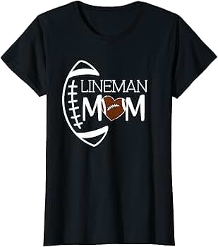 Amazon.com: Football Lineman Mom, Game Day, O-Line, D-Line