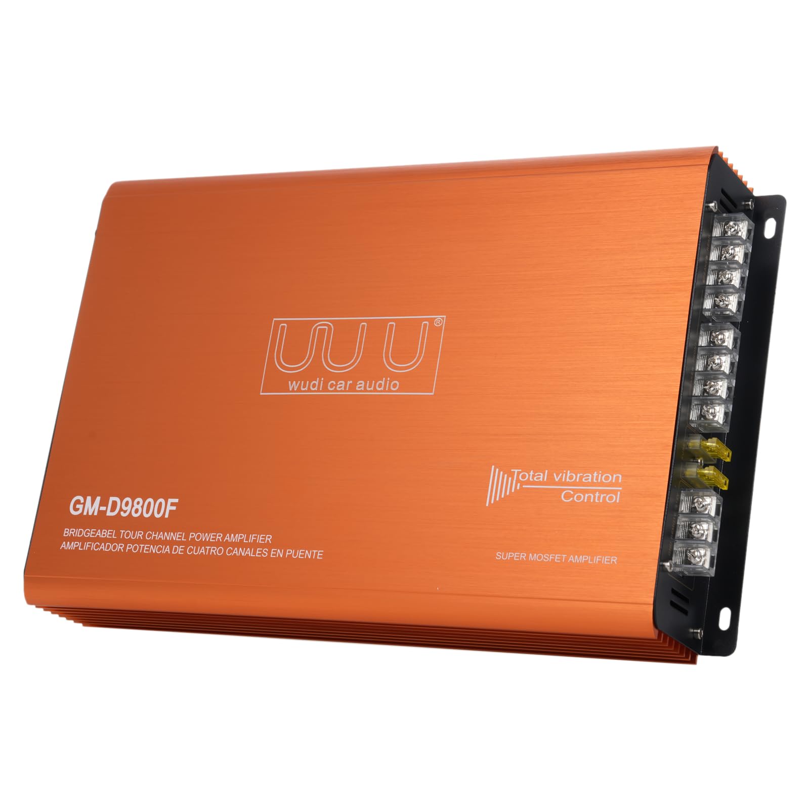 Nutriess 4 Channel Car Amplifier 4 x 100W 4-16 Ohm Audio Power Amplifier Wudi Audio Systems High Output for Enhanced Car Audio Experience