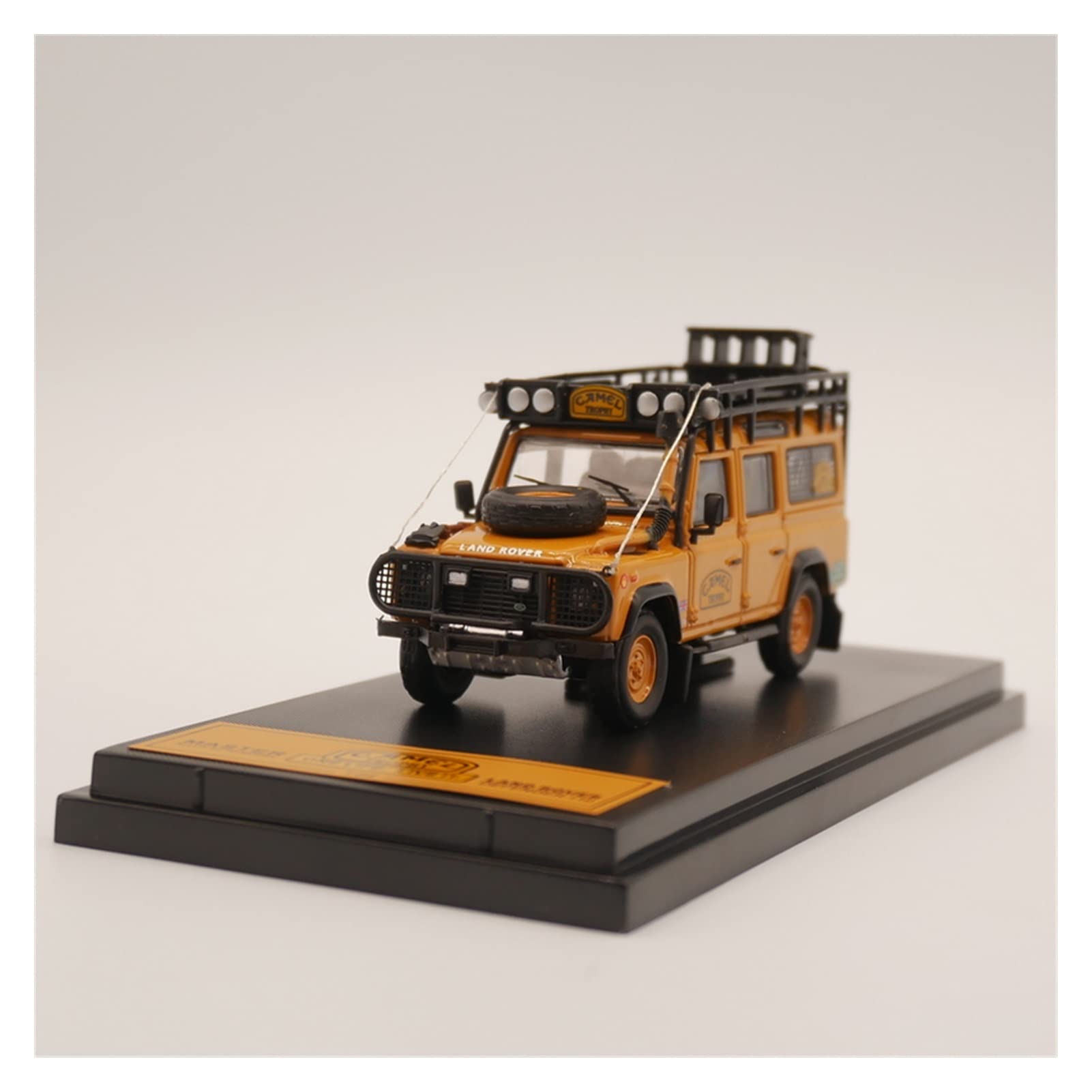 Veicoli a Motore in Scala 1/64 per Land Rover Defender 110 Camel Trophy Pressofuso in Lega Modello di Auto Fuoristrada Simulazione Collezione di Souvenir Modello di Auto Replica
