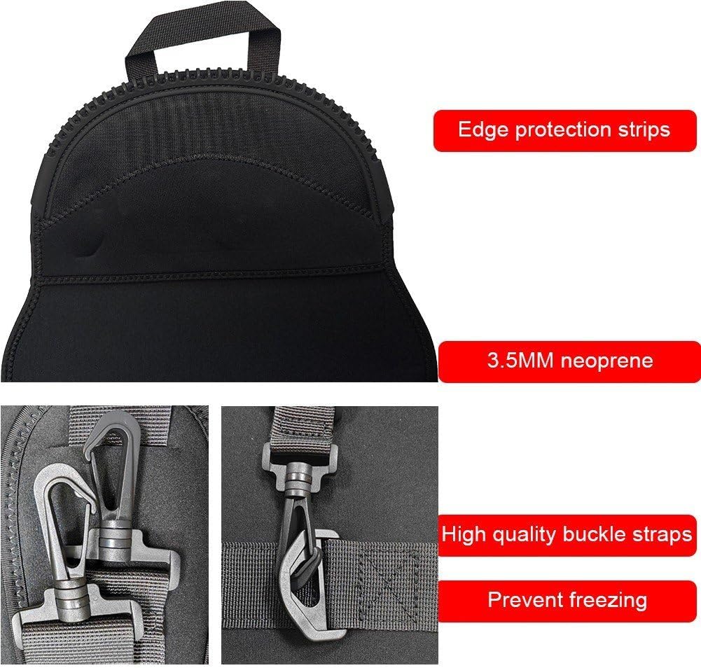 Snowboard Sleeve Soft Cover Case with Rubber Bumpers, Detachable Padded Shoulder Strap Protection Cover Snowboard Cover Bag