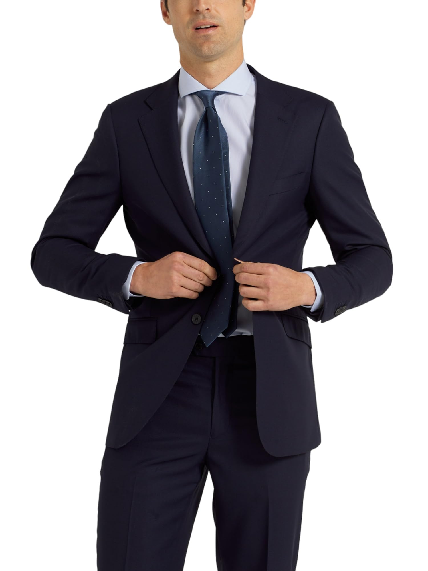 SILBON Americana Traje Estructura Azul Marino para Hombre Talla 46