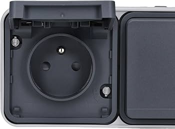 3 x Schuko 230 V stekkerverdeler, wandverdeler stroomverdeler, 16 A Schuko-stopcontact, inbouwstopcontact, wandstopcontact, voor binnen en buiten