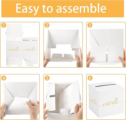 Miniatura 16 de Hxezoc Caja de tarjetas de San Valentín, buzón de cartón para el día de San Valentín para el aula de los niños, día de San Valentín, baby showers