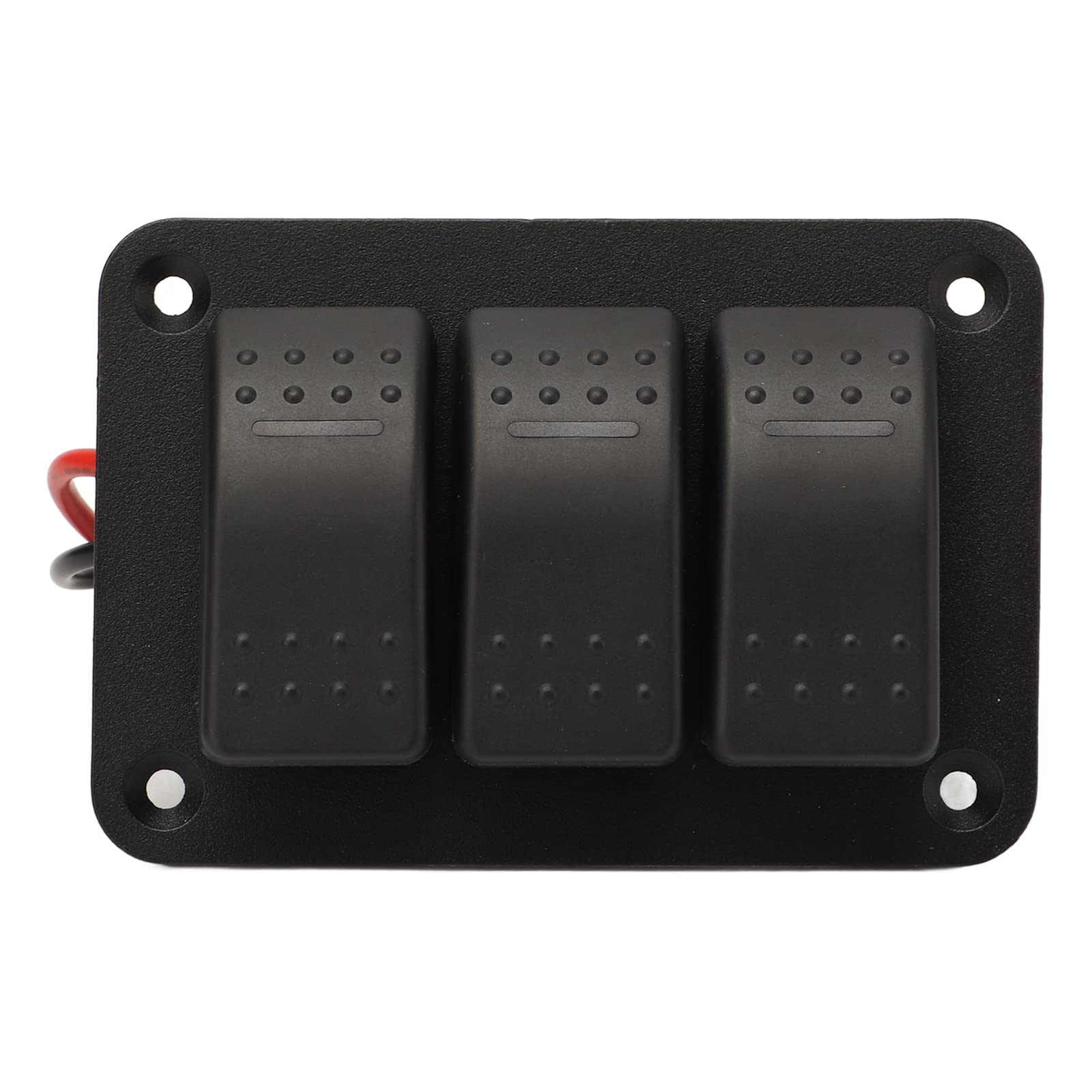Panneau d'interrupteur à bascule pour bateau ,noir IP65 étanche multi protection résistant à la chaleur universel 3 gangs interrupteur à bascule pour camions pour marines