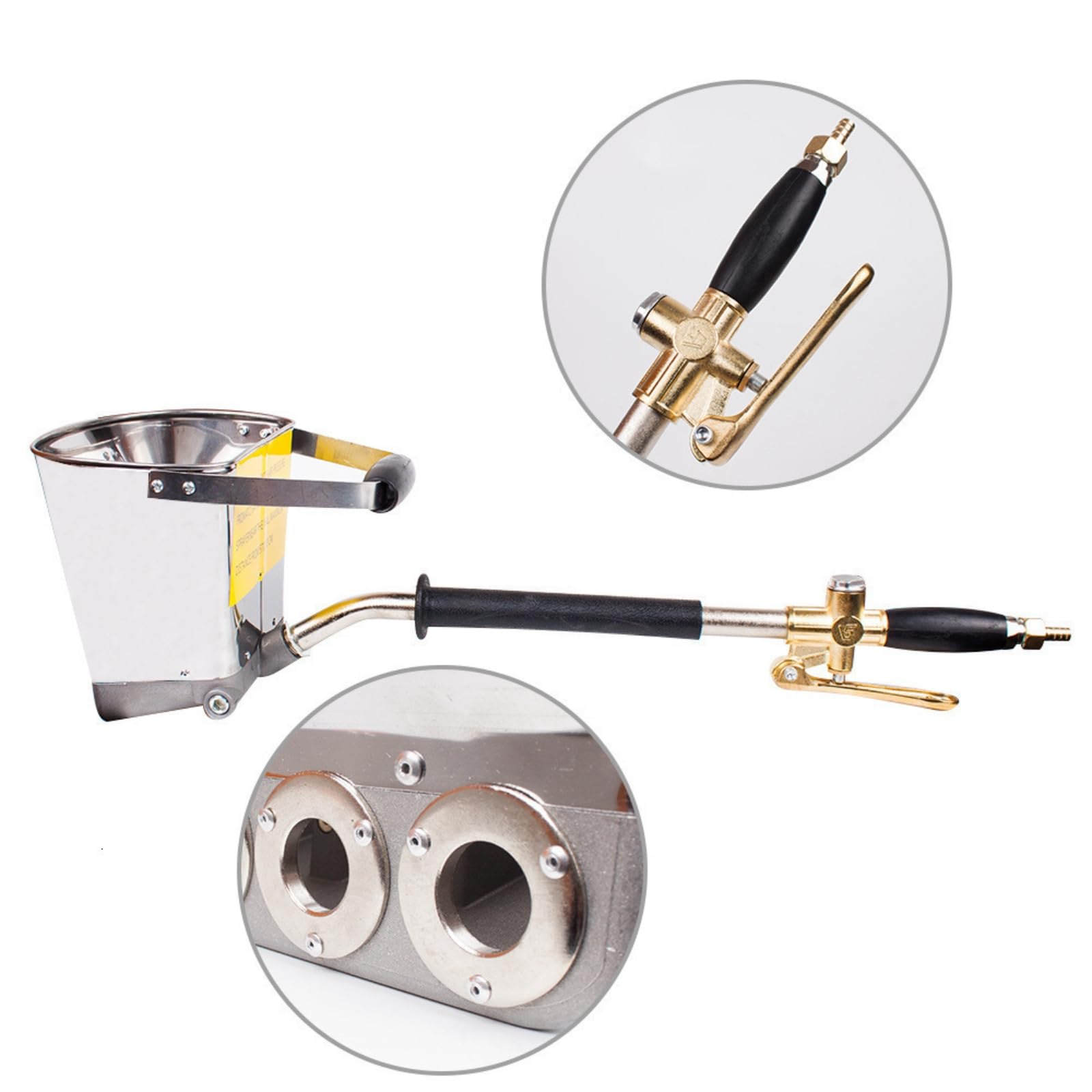 Generic Dispositivo per Spruzzo Cemento Spruzzatore Cemento Intonacatrice Malta Pistola Intonaco Strumento per Muratori con Leva a Grilletto Resistente E