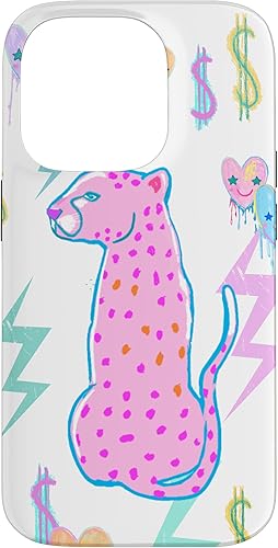 Vista 40 de iPhone 11 Pro Max Preppy Art Cheetah, Pink Cheetah, Preppy Art - Funda estética
