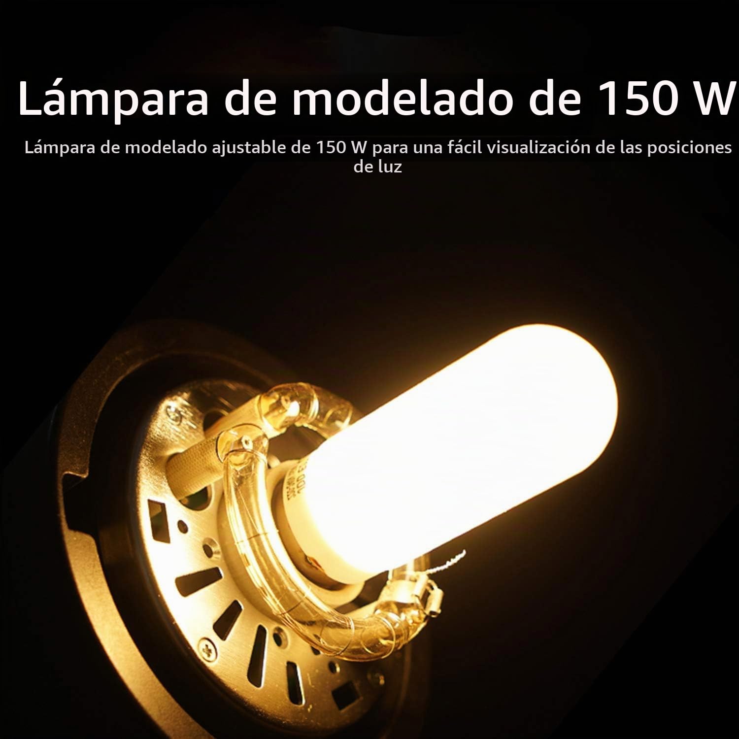 Godox MS300 Lámpara Flash de Estudio Compacto, Incluye Reflector AD-R6，Bowen Mount, 300W, Anti-preflash, Lámpara de Modelado, Función Flash Antiniebla