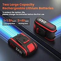 Vista 5 de Anbull Tijeras de podar eléctricas, tijeras de podar eléctricas profesionales inalámbricas con 2 piezas de reserva recargable de litio de 2 Ah