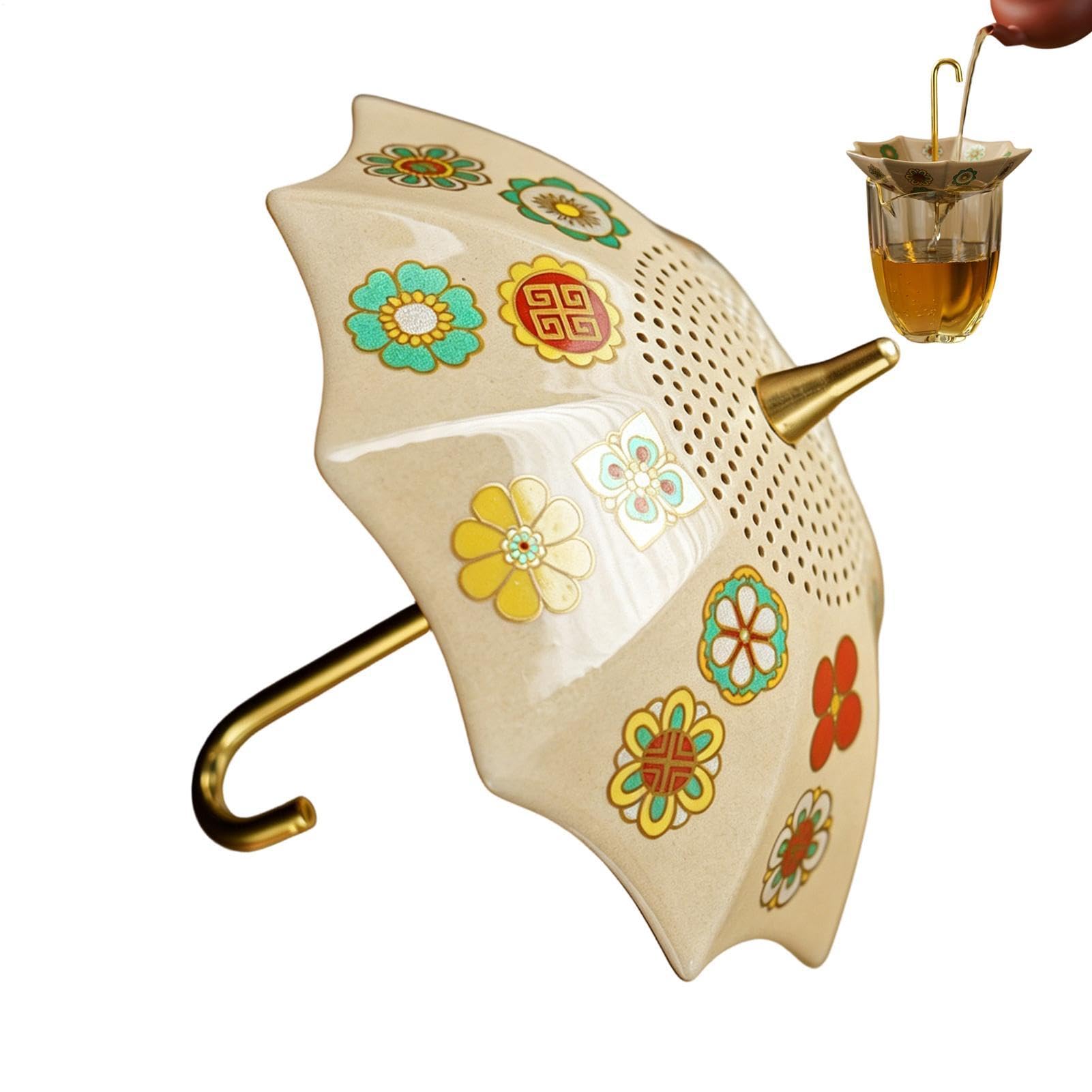 Colador de té en forma de paraguas para disfrutar de tu infusión ideal en la oficina
