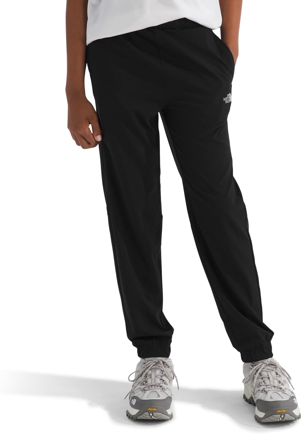 The North Face Boys' On The Trail Pant - Moisture Wicking, Water Repellent, Elastic Waistband with Drawcord, Zip Back Pocket