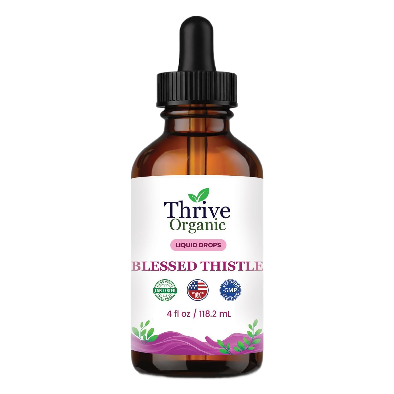 Thrive Organic Green Tea Liquid Drops – Daily Wellness Support – Green Tea Camellia Sinensis Tincture – Vegan, Non-GMO, Alcohol & Sugar-Free – 3rd Party Lab Tested – Based in the USA – 4 fl oz — Amazon image 8