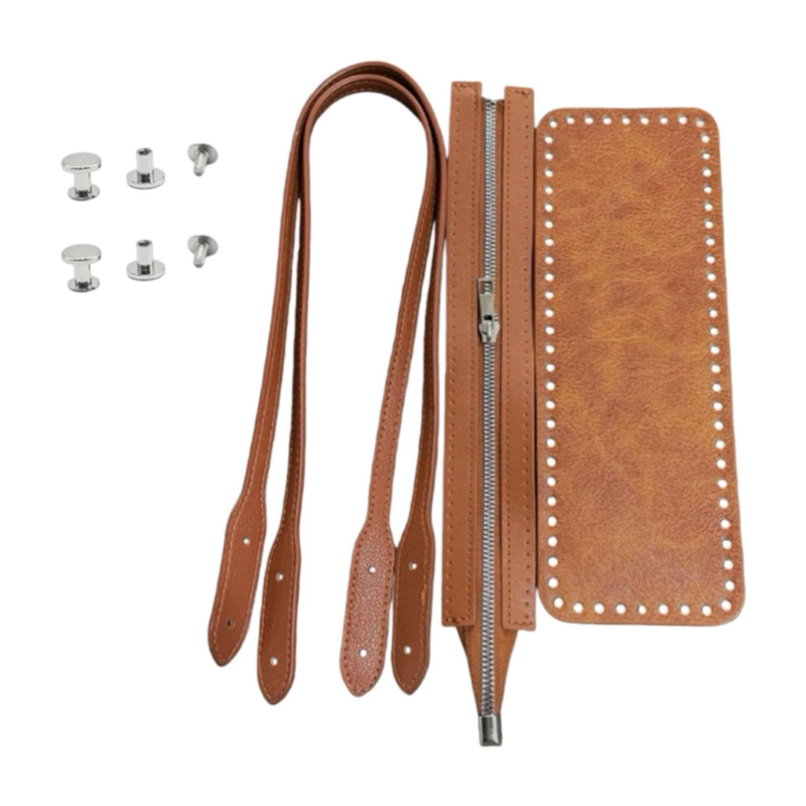 Club Bollywood®PU Leather Purse Base Crochet Kit Party DIY for Shopping Bag Knitting Wallet Brown|Clothing, Shoes & Accessories|Womens Handbags & Bags|Handbag Accessories-image-27