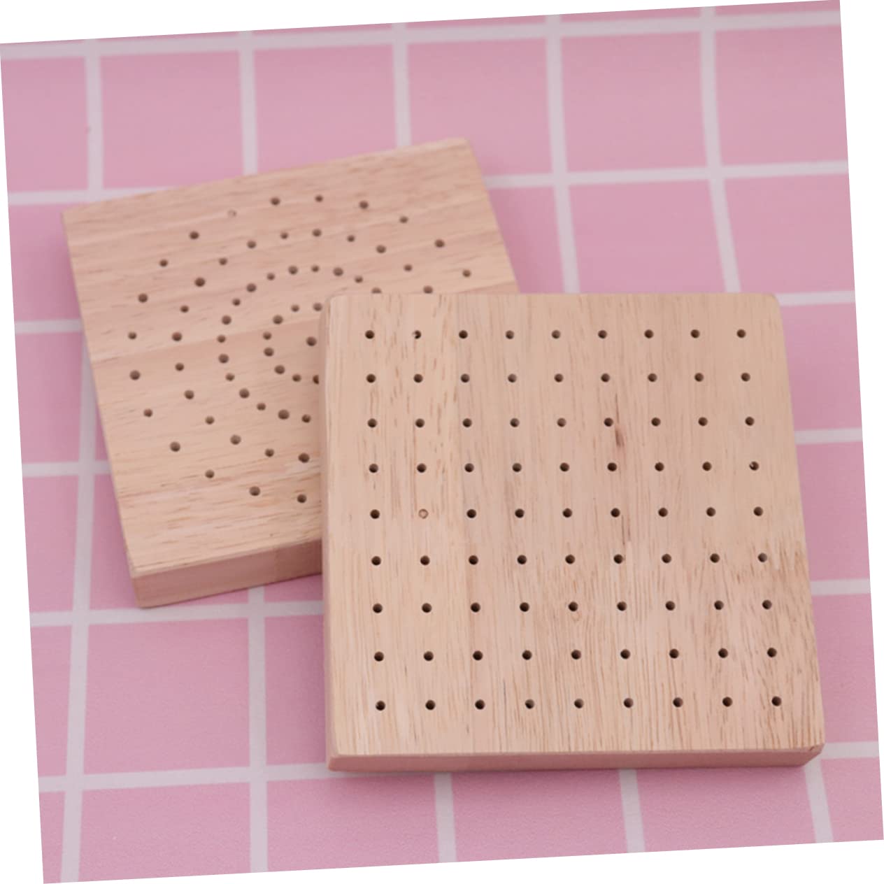 VILLFUL Square Wooden Base for Clay Figurines and Dolls - Durable Display Stand for Sculpting Ideal for Home and Store Use - Image 3