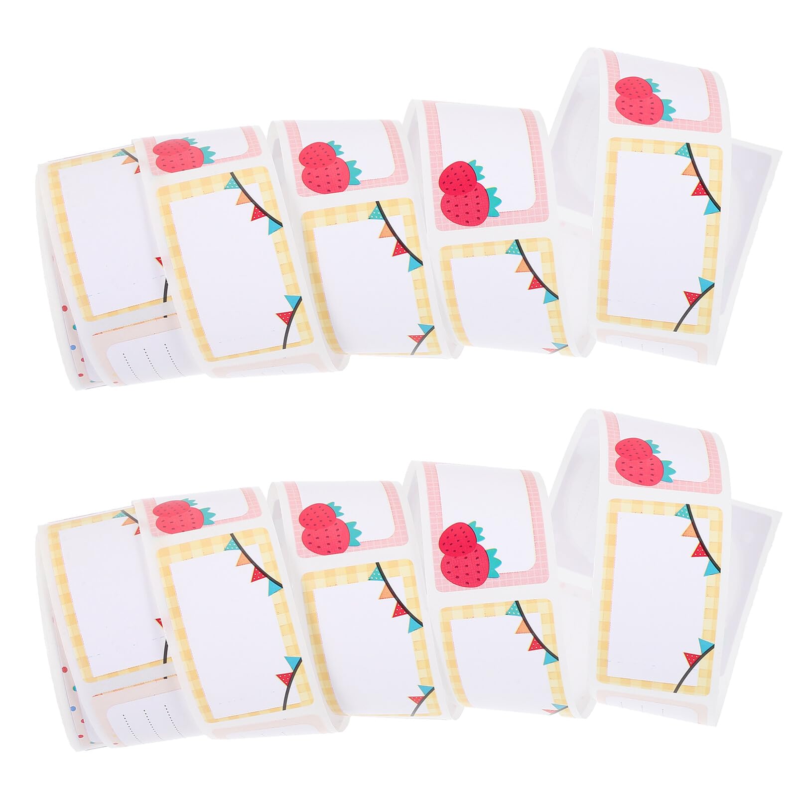 jojofuny 10 Etichette Adesive Colorate per Asilo e Scuola Etichette Rimovibili per Vestiti Barattoli e Facili e Rimuovere per Organizzazione e Classificazione
