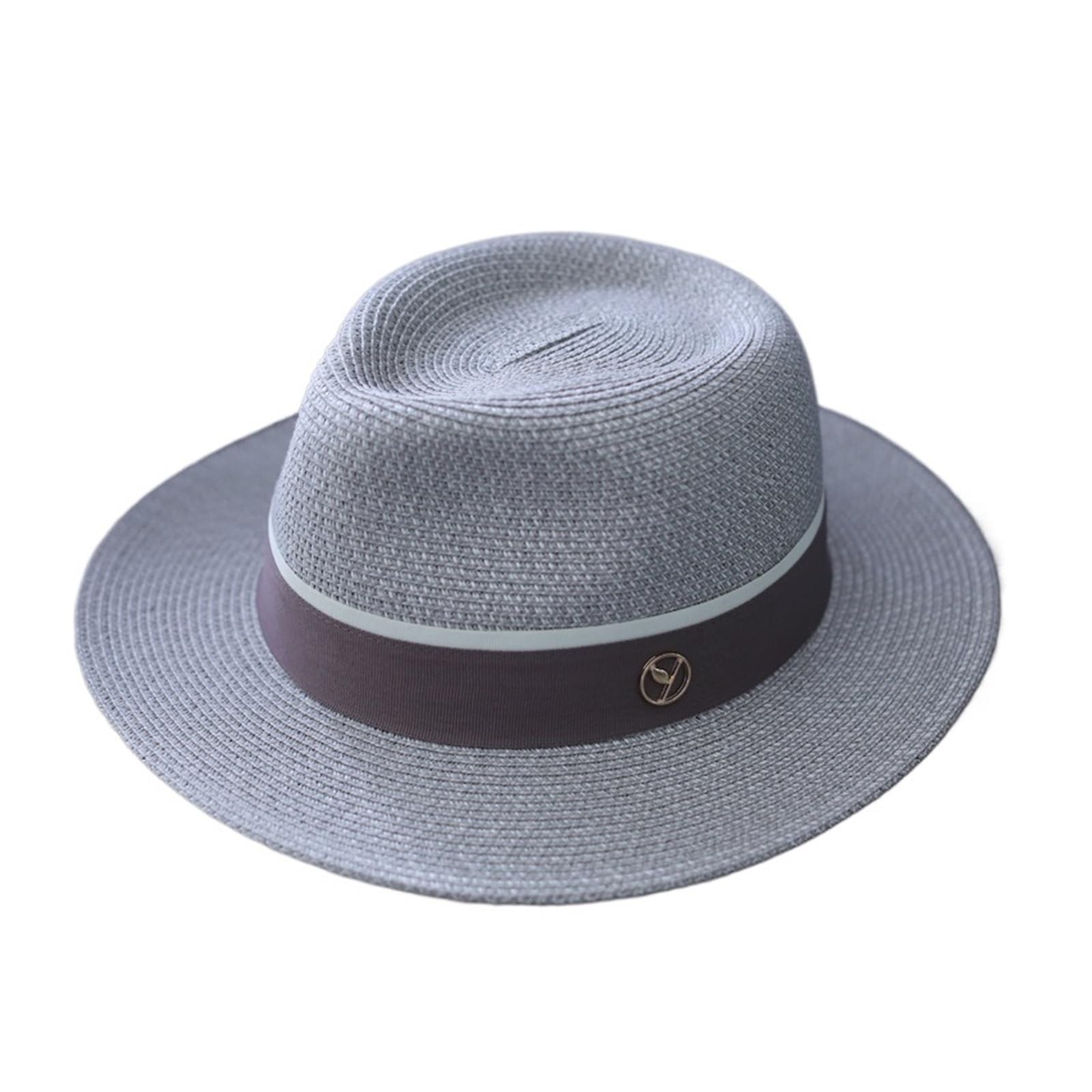 Sombrero de sol de verano Sombrero de paja forma Natural verano mujeres/hombres ala ancha playa gorra sol protección Fedora regalo cumpleaños para mujer