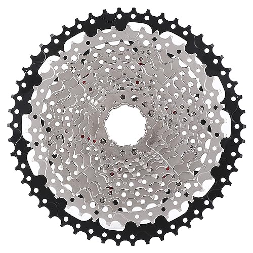 ZJchao Casete de 7 Velocidades, Sprock de Bicicleta Spalete Bicicleta 7 Velocidades Casete Velocidad con Ruedas Dentadas para para una Rueda Dentada (12S 11-50T Plata Negro)
