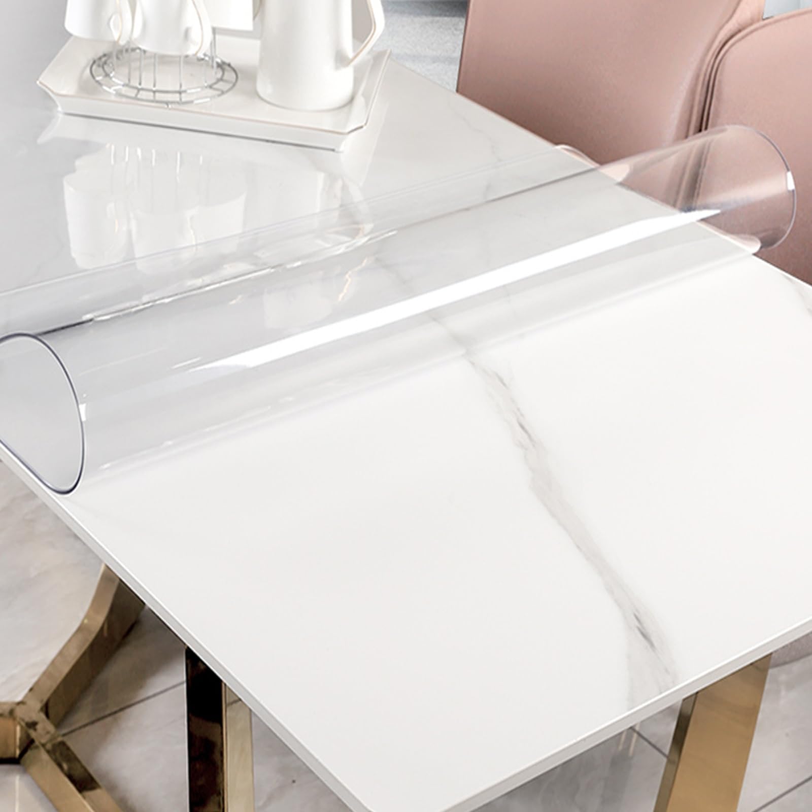 Custom Clear Chair Mat Transparent Floor Protection Mat for Office Chairs Wood Furniture PVC Hard Floor Cover for
