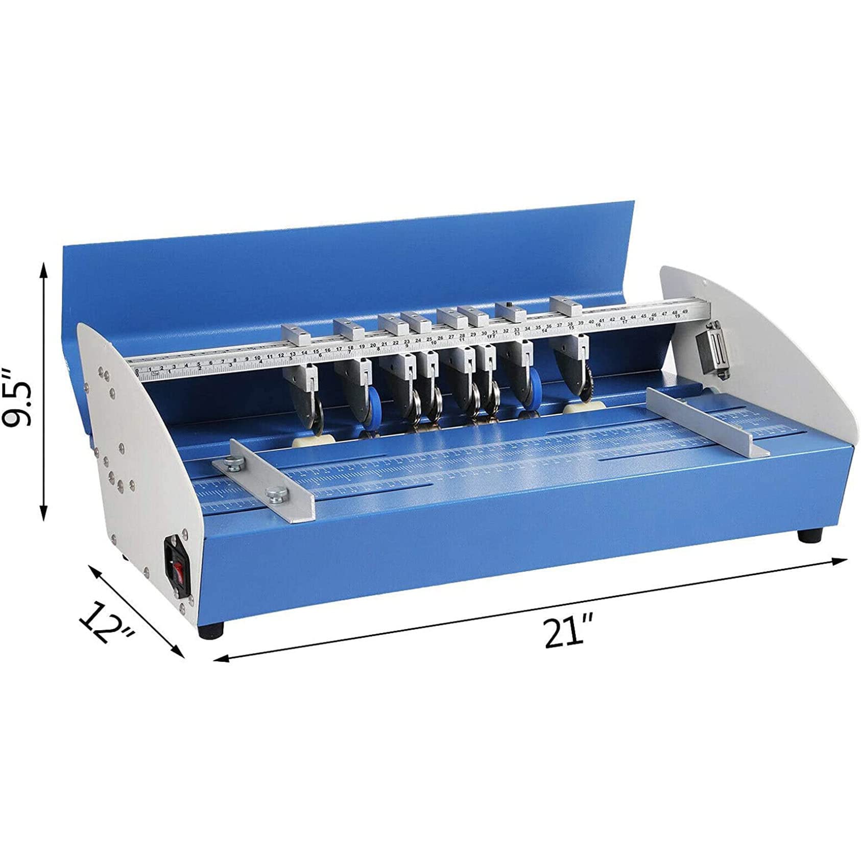Machine De Rainage électrique, Raineuse De Papier 3 en 1, Machine De Rainage De Papier De 460 Mm, Plieuse De Papier, Raineuse De Papier en Métal Robuste De Bureau
