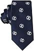 AUSCUFFLINKS Soccer Football Fan Skinny Tie Mens Necktie | Soccer Ball Woven Neckties | Birthday Present for Guys Soccer