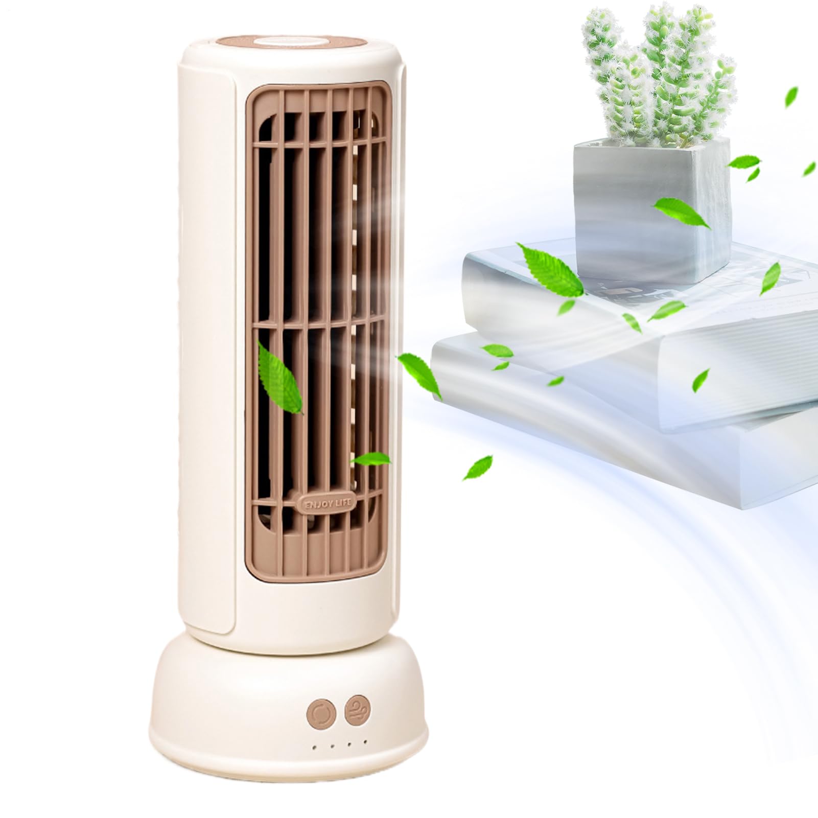 Ventilateur tour pour chambre compact à 3 vitesses pour bureau et maison