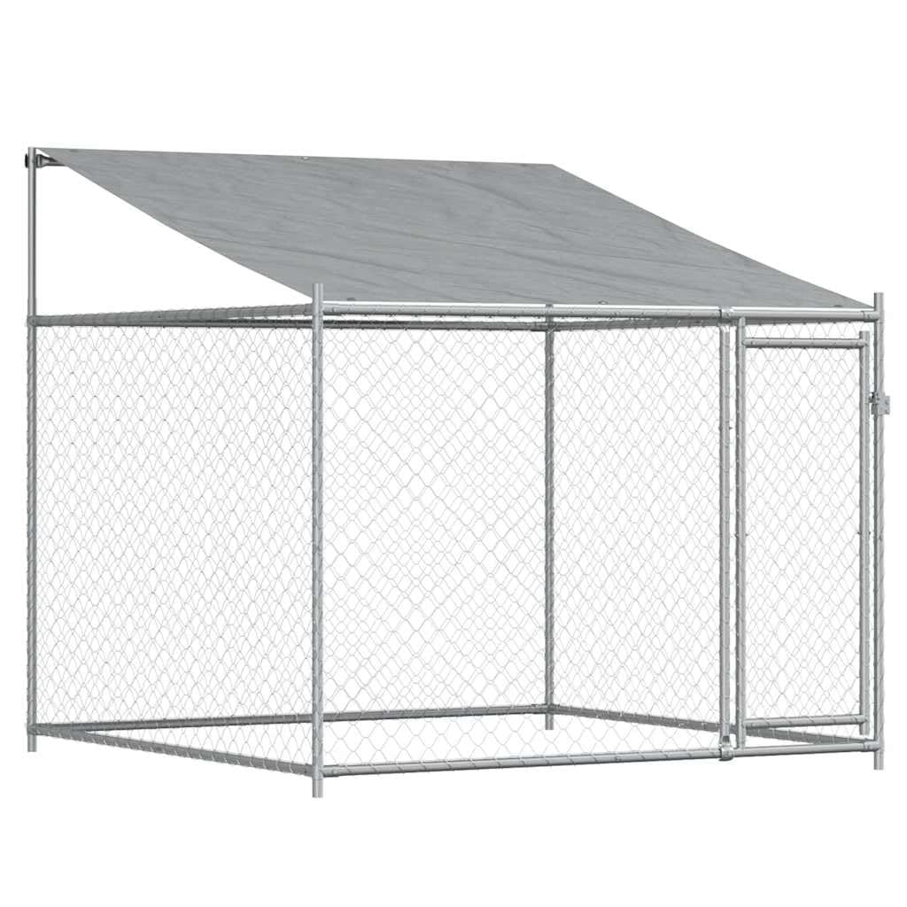 Recinto Cani Acciaio Zincato Grigio 10x2x2 m
