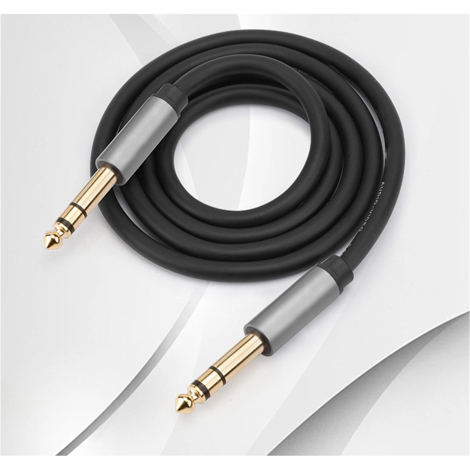 Câble Audio Guitare Fonge Câble De Réduction Bruit Stéréo Pour Guitares Électriques Acoustiques 6,35 Mm