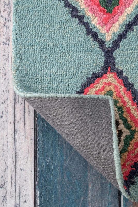 Image of OLEFIN Handmade Thick Woolen Anti Slip Carpet and Rugs for Living Room Bedroom Hall Dinning Room Kids Room