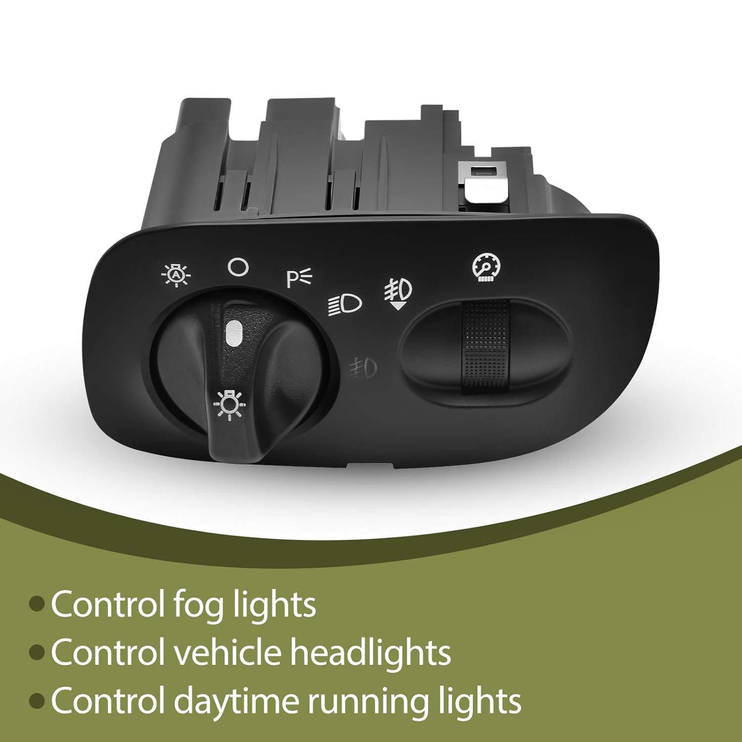 Car Headlight Control Switch Compatible with Ford F150 Truck 2000-2004 Headlamp Driving Lamp Fog Lights Replaces 1S2668, YL3Z11654DAD, YL3Z-11654-DAC, YL3Z-11654-DAD, YL3Z11654DAC