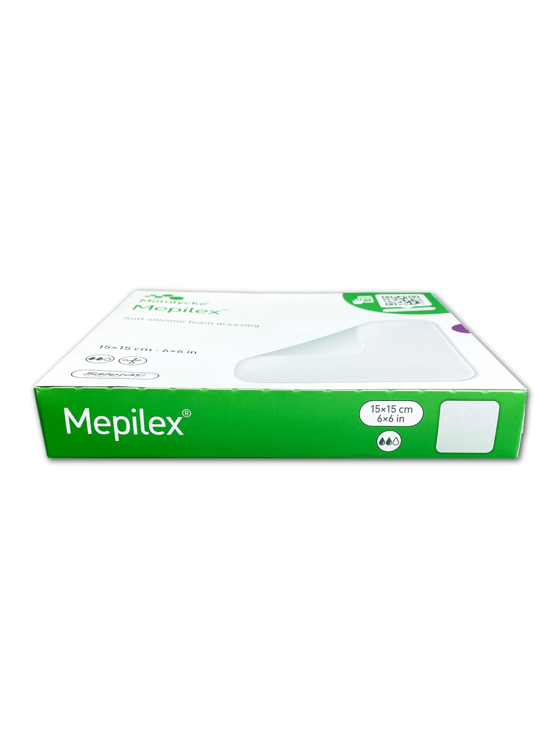 Mepilex, medicazione in schiuma di silicone morbido (15 x 15 cm, 5 pezzi)